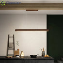 Ljojo Industrial Minimalist Art Wood LED Pendant Lights for Living Room Chandelier