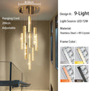 LED Crystal Chandelier: Modern Villa Hanging Light for Hotel Lobby & Staircase - Ljojo