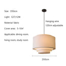 Wabi-Sabi Fabric Pendant Lights Medieval Retro Chandelier by Ljojo