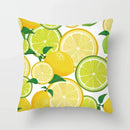 Lemon Pattern Summer Cushion Cover for Sofa Decor by Ljojo