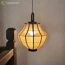 Japanese Retro Wabi-sabi Pendant Lights Art Lantern Fabric Lamp by Ljojo