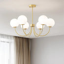 Nordic Glass Pendant Light Chandelier for Living Room by Ljojo