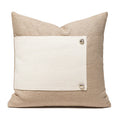 Embroidered Tufted Cushion Cover in Neutral Tones by Ljojo