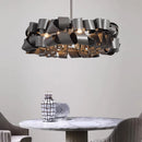 Ljojo Modern Light Luxury Irregular Iron Chandelier for Restaurant Bar Bedroom Living Room Decor