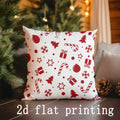 Christmas Pattern Rectangle Pillowcase for Sofa Bedroom Car Pillow Cover by Ljojo