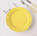 Ljojo Matte Cheese Plate - Pure White Ceramic, Cute Breakfast Bread Plate