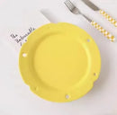 Ljojo Matte Cheese Plate - Pure White Ceramic, Cute Breakfast Bread Plate