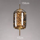LED Amber Glass Pendant Lighting with Twinkling Stars by Ljojo - Achaotic Ceiling Decoration
