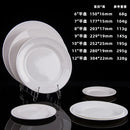 Ljojo Melamine Steak Trays Round Dinner Plates Dining Sets Hotel Househould