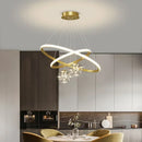 Ljojo Modern Glass Ball Chandelier for Dining Living Room Pendant Lamp Fixtures