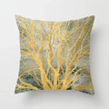 Golden Tree Forest Pillow Case by Ljojo: Car/Home Sofa Bed Decor, 45x45cm Decorative Cushion Cover