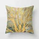 Golden Tree Forest Pillow Case by Ljojo: Car/Home Sofa Bed Decor, 45x45cm Decorative Cushion Cover
