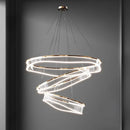Ljojo Luxury Circular Pendant Chandelier for Elegant Living Room Decor