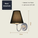 Nordic Fabric Lampshade Wall Lamp E27 LED - Modern Bedroom & Dining Room Lighting by Ljojo
