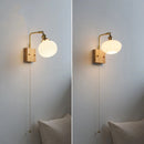 Ljojo LED Wall Light Mirror Ceramic Glass Wood Decor Home Lighting