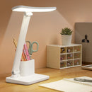Ljojo LED Desk Lamp: 3-Level Dimmable Touch Night Light, USB Rechargeable, Foldable Table Lamp