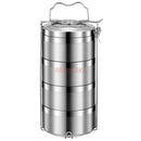 Ljojo 316 Stainless Steel Insulated Bento Lunch Box, 4-Layer Anti-Overflow Design