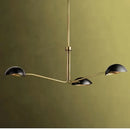 Ljojo Mid Century Black Gold Chandelier Sputnik Light Industrial Metal Lamp
