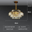 Ljojo Luxury Gold Crystal Chandelier for Living Room Villa Kitchen Decor
