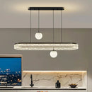 Ljojo Luxury Crystal Ceiling Chandelier LED Pendant Light for Living & Dining Room