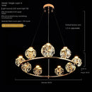 Crystal Pendant Light for Luxury Living Room - Dandelion Design | Ljojo
