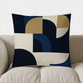 Geometric Pattern Throw Pillow by Ljojo for Modern Decor - Sofa, Bedroom, Car