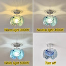 LED Murano Glass Ceiling Chandelier Lamp for Living Room Bedroom by Ljojo