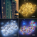 3M Ljojo™ LED Curtain String Lights with Remote Control - Perfect for Home Decoration