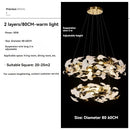 Ginkgo Leaf Ring Chandelier for High Ceiling - Ljojo