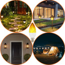 Ljojo LED Flame Bulb 5W E14 Corn Lamp Dynamic Flickering Candle Light