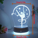 Ballet Girl 3D Night Light - USB Desk Decoration for Ballet Enthusiasts by Ljojo