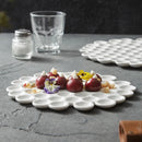Ljojo 2024 Dessert Plate: High-End White Ceramic for Japanese & Western Cuisine