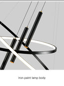 Ljojo LED Chandeliers: Modern, Round, Ceiling Hanging Lamp for Home Lighting