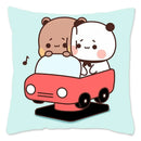 Cute Panda Bears Printed Pillow Case for Sofa Decoration by Ljojo