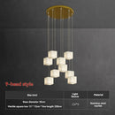 Natural Marble Pendant Light Luxury Villa Living Room Dining Staircase Hall Chandelier - Ljojo