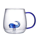 Ljojo 3D Animal Glass Mug Cup for Girls Kids Lovers Wedding Gift