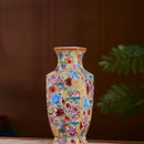 Ljojo™ Gold Painted Enamel Porcelain Vase - Home Office Decor Craft Item