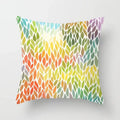 Geometric Nordic Cushion Cover in Yellow Red Blue for Sofa by Ljojo