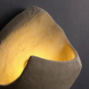 Ljojo Retro Industrial Wabi Sabi Yellow Stone Wall Lamp Modern Minimalist Home Decor