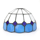 8 Inch Mediterranean Stained Glass Lampshade Replacement by Ljojo - Modern Chandelier Ceiling Wall Lamp