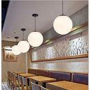 Ljojo Modern Gold Acrylic Ball Pendant Light for Bedroom and Bar Decor
