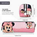 Ljojo Mickey Mouse Minnie Pencil Case: Big Capacity Zipper Pencil Pouch for Kids.