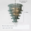 Ljojo Light Luxury Glass Chandelier for Living Room and Restaurant