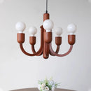 French Industrial Art LED Pendant Light Red Chandelier for Home Decor Living Room by Ljojo