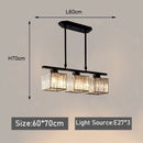 Nordic Modern Luxury Crystal Chandelier Three-Head Hanging Light Fixture for Living Room by Ljojo