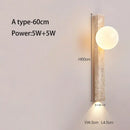 LED Strip Wall Lamp Yellow Hole Stone Bedroom Cream Style High-End Home Decoration Staircase Lighting - Ljojo