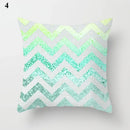 Ljojo Mint Green Blue Geometric Cushion Cover Modern Home Decor