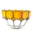 8 Inch Mediterranean Stained Glass Lampshade Replacement by Ljojo - Modern Chandelier Ceiling Wall Lamp