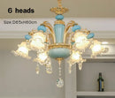 Modern Crystal Chandelier Light Bedroom Living Room Nordic Decoration - Ljojo