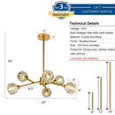 European Gold Chrome Branches K9 Crystal Chandelier Ceiling Light Fixture Ljojo